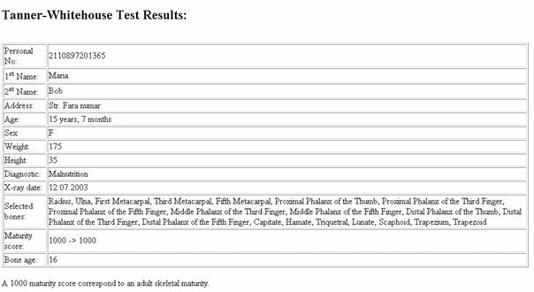 Pediatric Bone Age Calculator Online